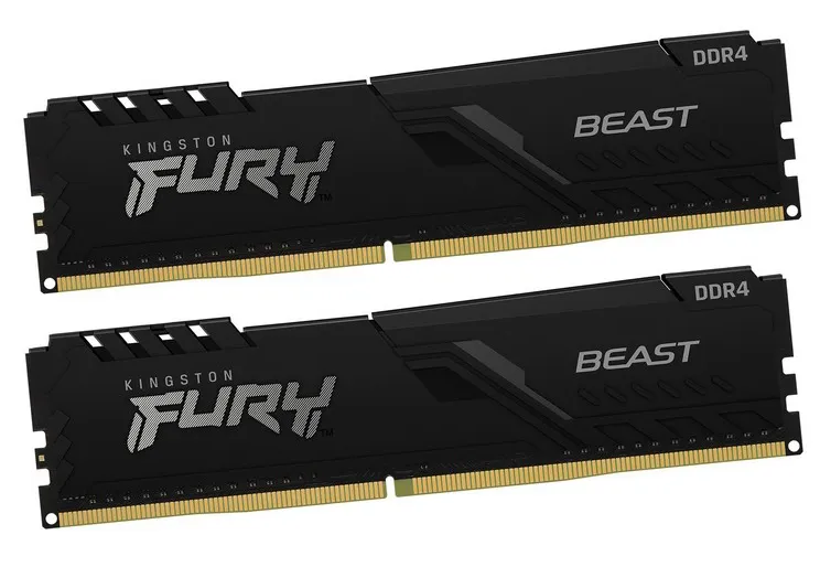Оперативная память 32 GB kit Kingston Fury Beast KF436C18BBK2/32