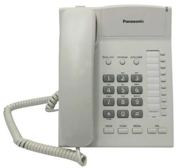 Телефон проводной Panasonic KX-TS2382RUW