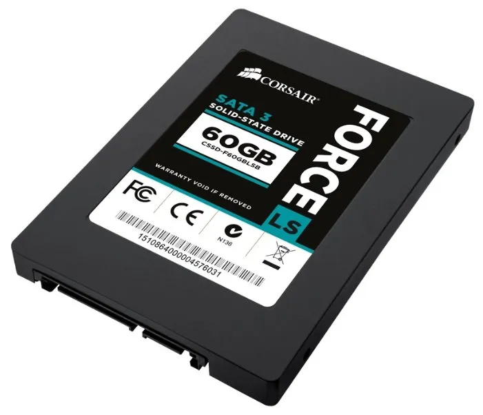 SSD накопитель 60Гб CORSAIR Force LS CSSD-F60GBLSB