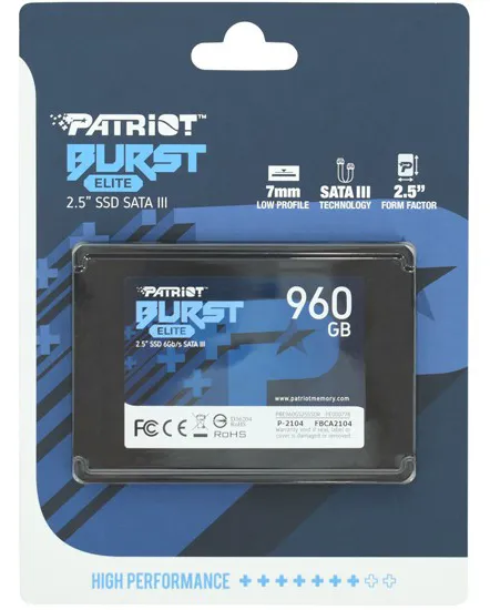 SSD накопитель 960 GB Patriot Burst Elite PBE960GS25SSD
