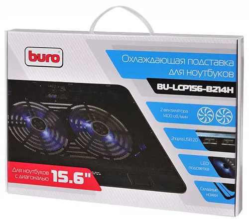 Подставка для ноутбука Buro BU-LCP156-B214H black