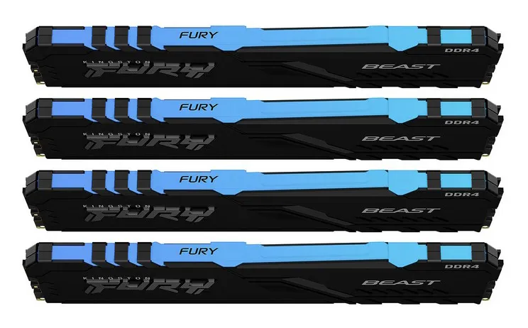 Оперативная память 32 GB kit Kingston Fury Beast RGB KF436C17BBAK4/32