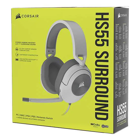 Гарнитура Corsair HS55 Surround CA-9011266-EU white
