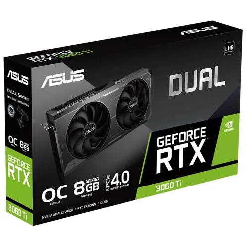 Видеокарта 8GB Asus RTX 3060Ti DUAL-RTX3060TI-O8GD6X