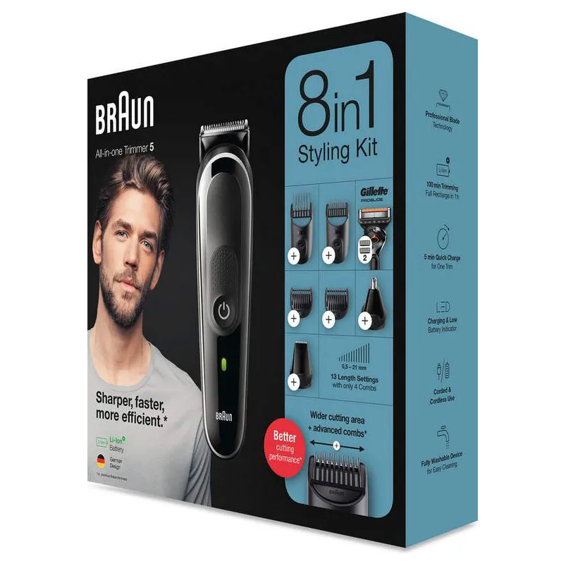 Триммер BRAUN MGK5360 BLK 742265
