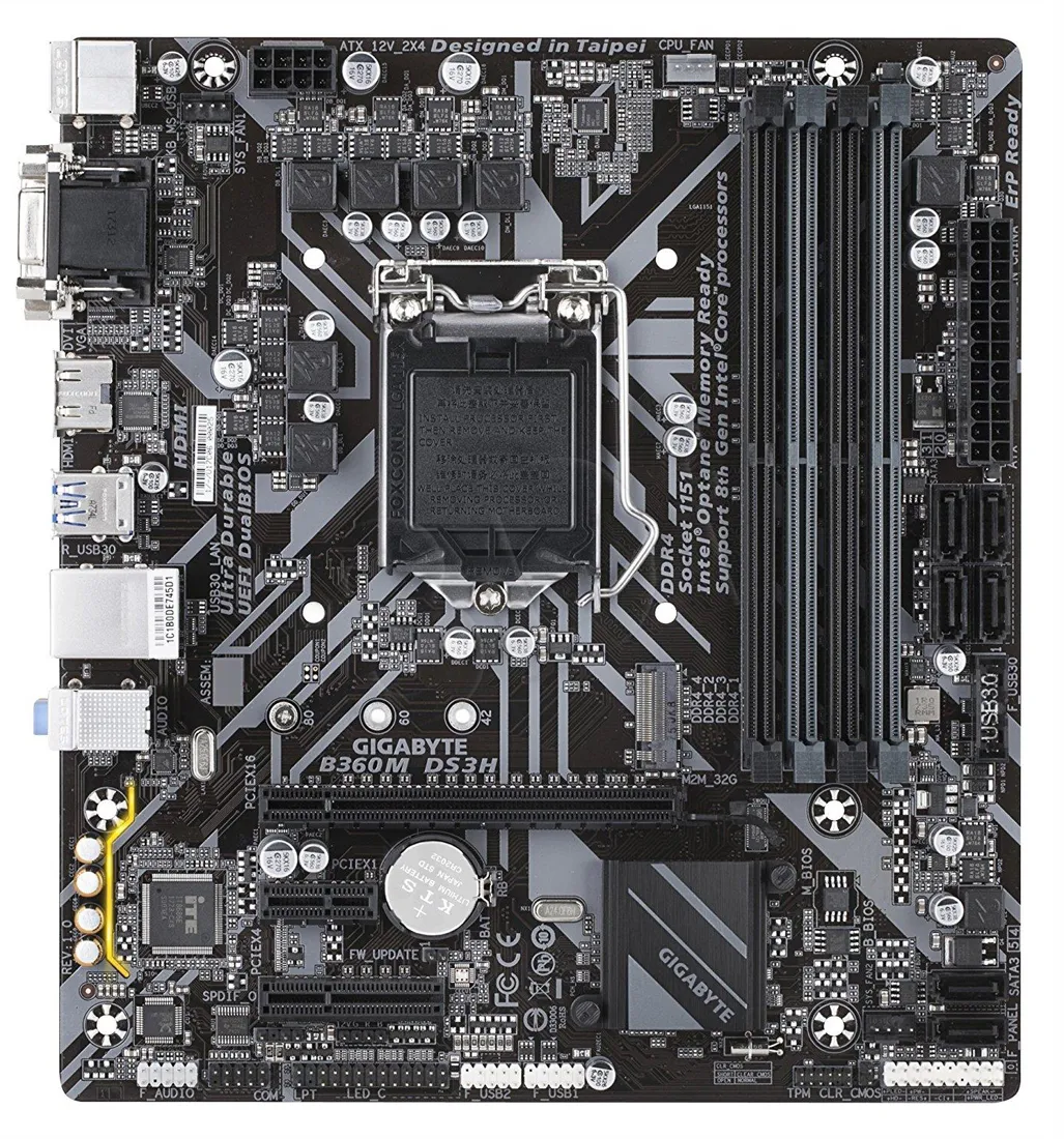 Материнская плата Gigabyte B360M DS3H