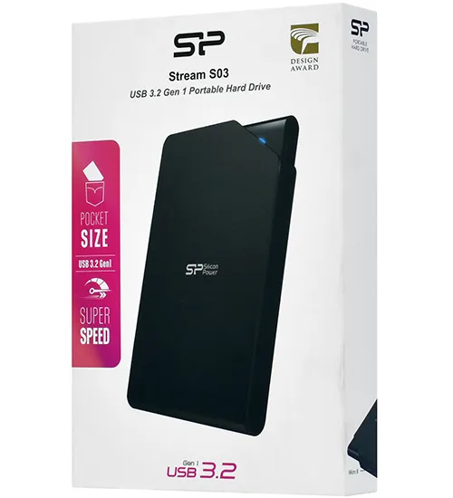 Внешний жесткий диск 2 TB Silicon Power S03 SP020TBPHDS03S3K black