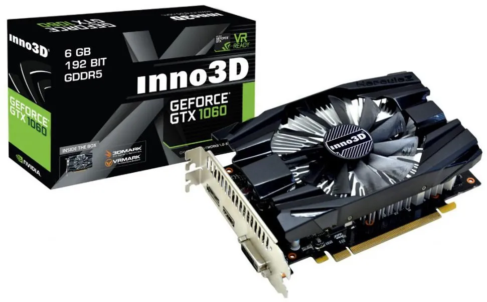 Видеокарта INNO3D GeForce GTX 1060 Compact N1060-6DDN-N5GM 6GB
