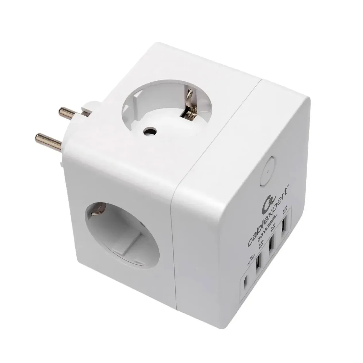 Сетевой фильтр Cablexpert Cube CUBE-4-CU3-W