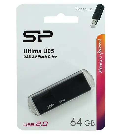 USB флешка 64GB Silicon Power Ultima U05 SP064GBUF2U05V1K USB 2.0 black