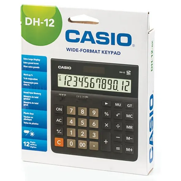 Калькулятор настольный CASIO DH-12-BK-S-EP