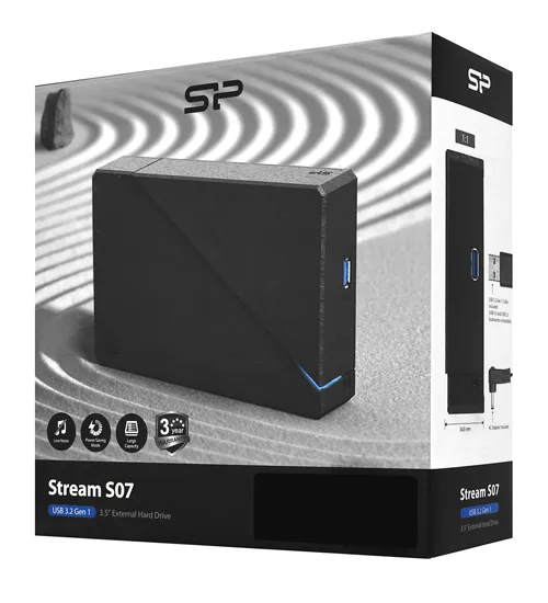Внешний жесткий диск 8 TB Silicon Power Stream S07 SP080TBEHDS07C3K black