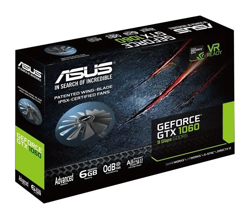 Видеокарта 6 GB Asus GTX1060-A6G-9GBPS