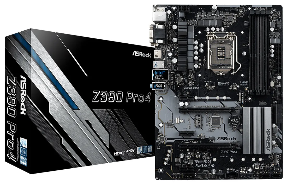 Материнская плата ASRock Z390 PRO 4