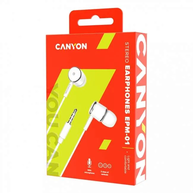 Наушники CANYON EPM-01 White