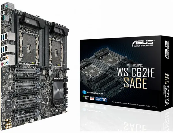 Серверная системная плата Asus WS C621E SAGE (BMC)