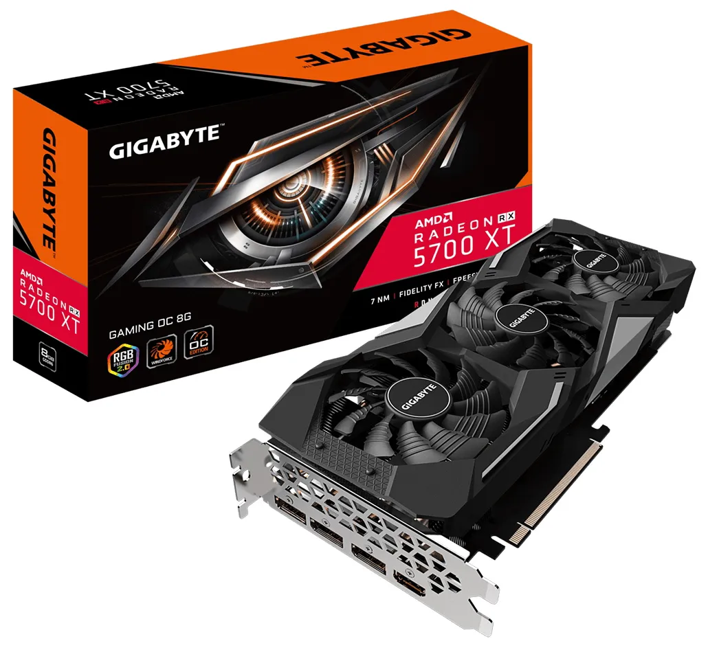 Видеокарта Gigabyte Radeon RX 5700 XT GV-R57XTGAMING OC-8GD