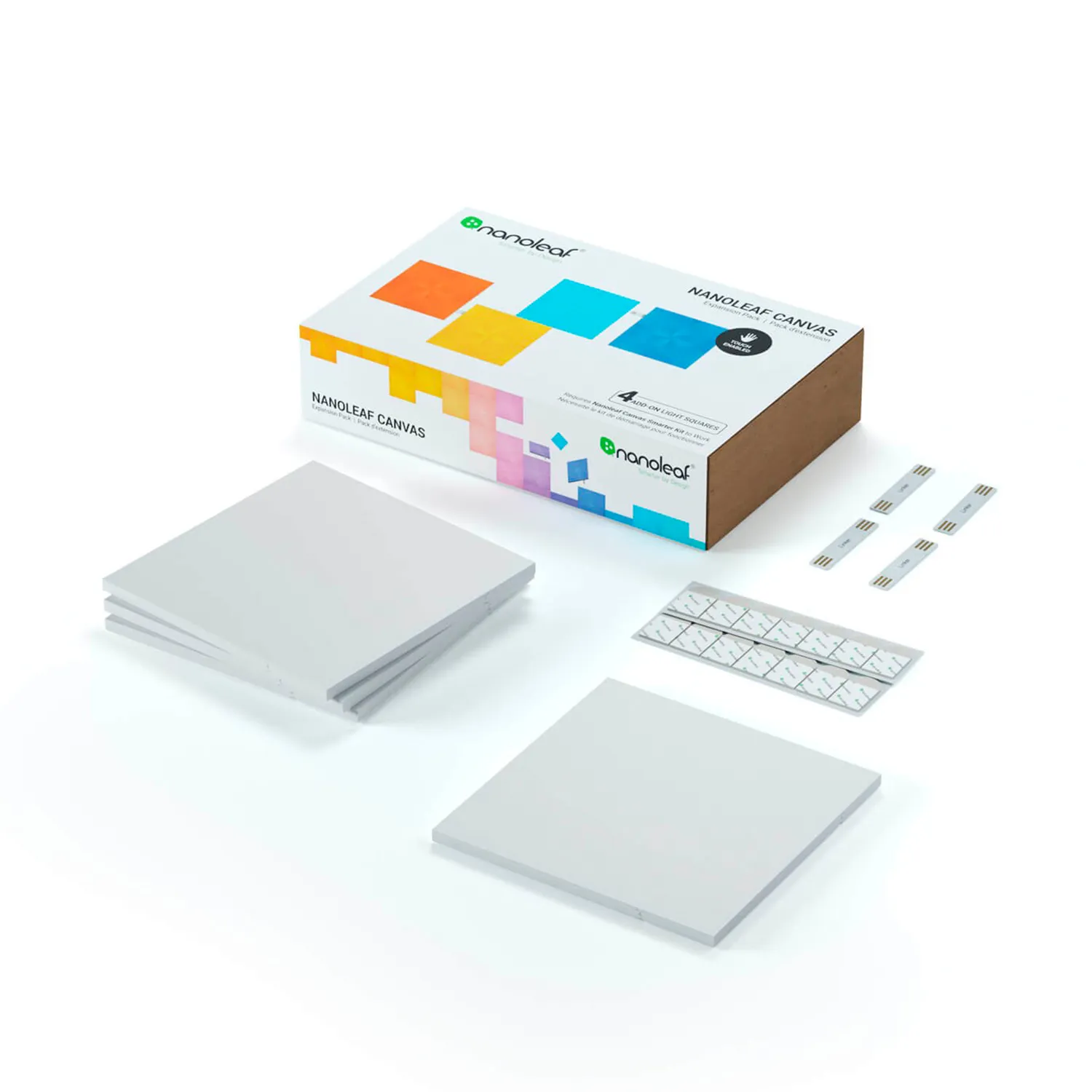 Smart lighting Expansion Pack Nanoleaf Canvas, Square, (NL29-0001SW-4PK), White, 4 Pack