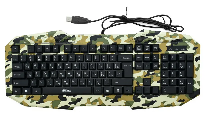 Клавиатура Ritmix RKB-550 Khaki Gaming