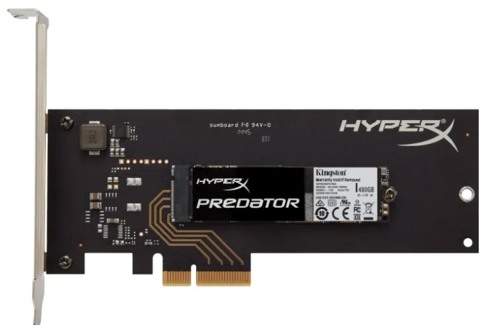 SSD накопитель Kingston Hyperx Predator 480Gb SHPM2280P2H/480G