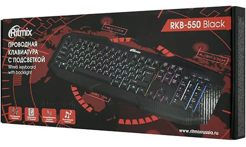 Клавиатура Ritmix RKB-550 Black