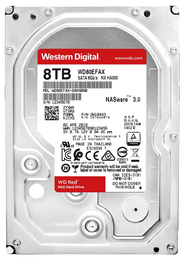 Жесткий диск 8TB WD Red WD80EFAX