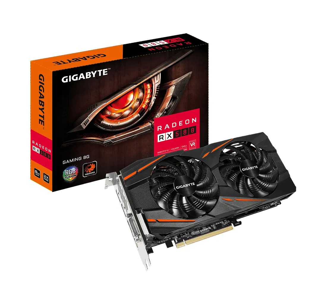 Видеокарта Gigabyte Radeon RX 580 Gaming 8Gb GV-RX580GAMING-8GD-MI 1.1