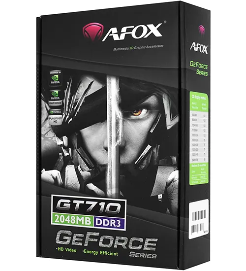 Видеокарта 2 GB Afox GT 710 AF710-2048D3L7-V1