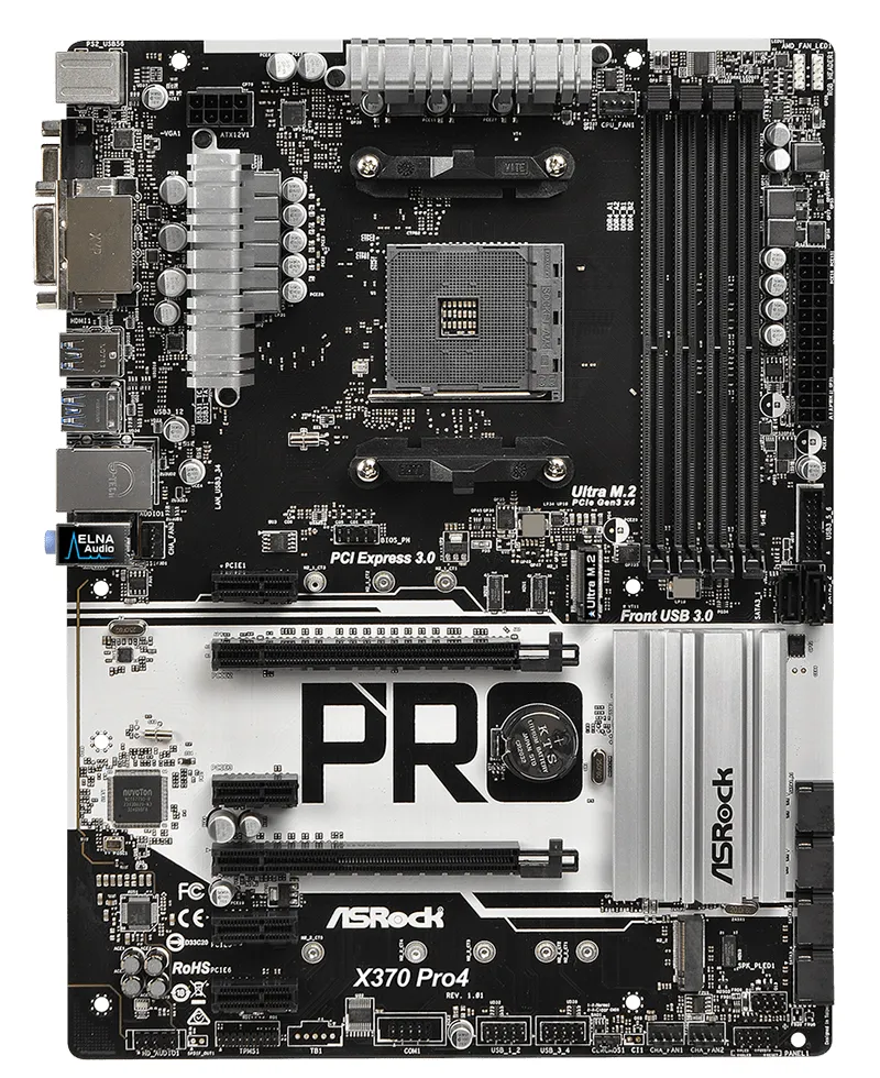 Материнская плата ASRock X370 PRO4