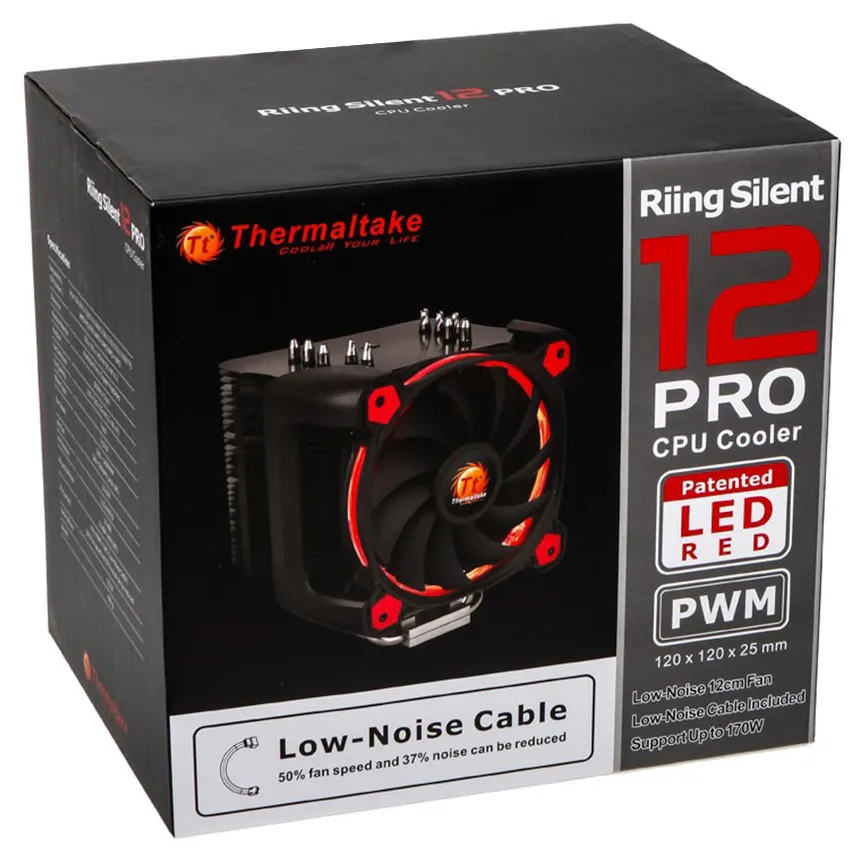 Кулер для CPU Thermaltake Riing Silent 12 Pro Red CL-P021-CA12RE-A