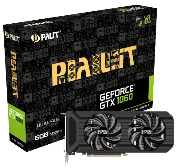 Видеокарта 6 GB Palit GeForce GTX 1060