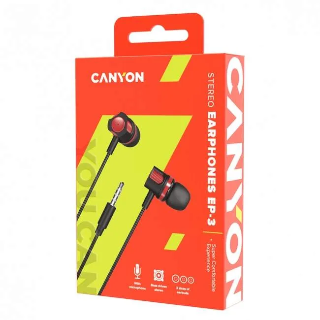 Наушники CANYON EP-3 Red