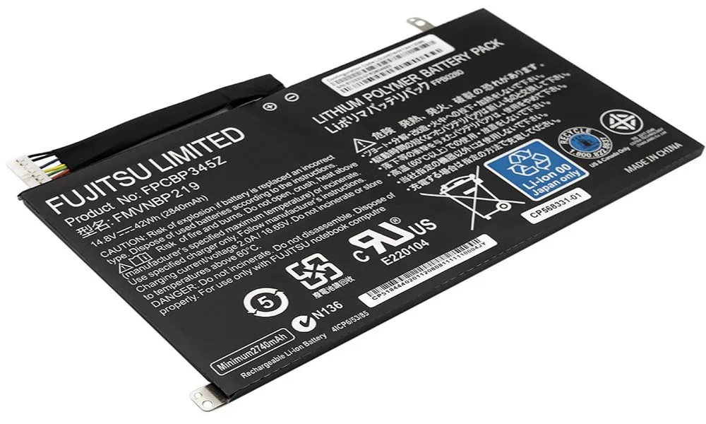Аккумулятор для ноутбуков FUJITSU LifeBook UH552 UH572 (FPCBP345Z) NB450114