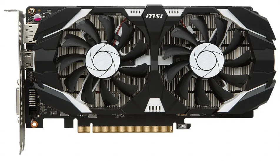 Видеокарта 4Gb MSI GTX 1050 Ti 4GT OCV1