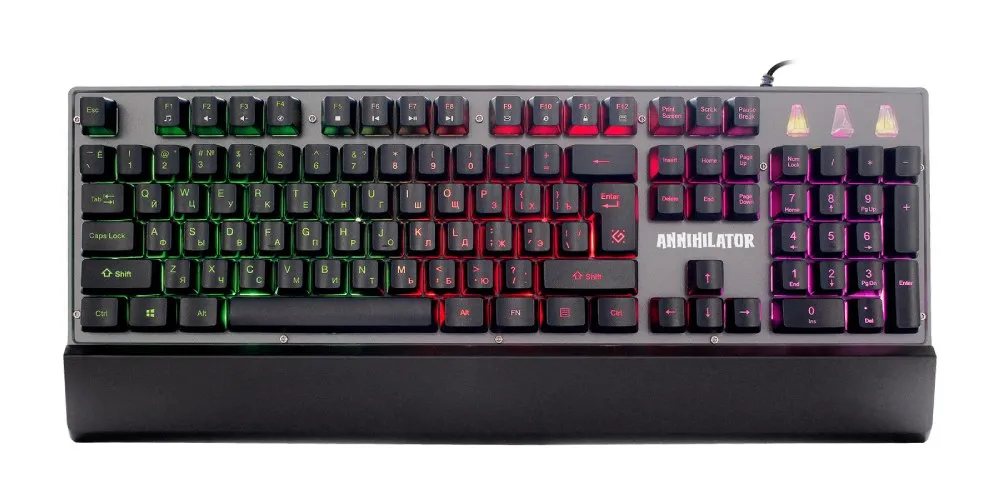 Клавиатура проводная игровая механическая Defender Annihilator GK-013