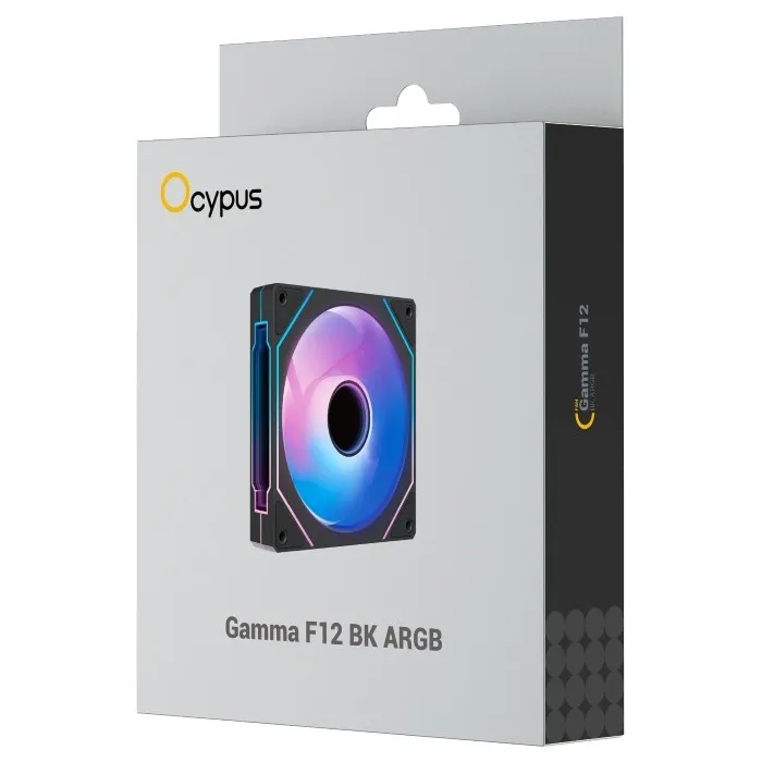 Вентилятор для корпуса Ocypus Gamma F12 Elite BK ARGB 3-in-1 GAMMA-F12-BK3AM00E-GL