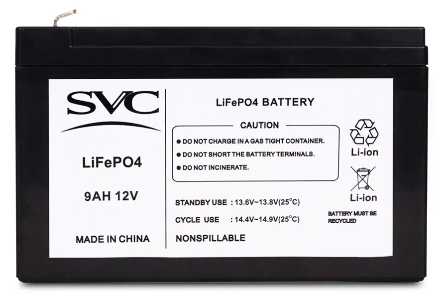 Батарея SVC LiFePO4 12V 9Ah