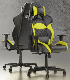 Игровое компьютерное кресло GAMDIAS ZELUS E1 L BY YELLOW