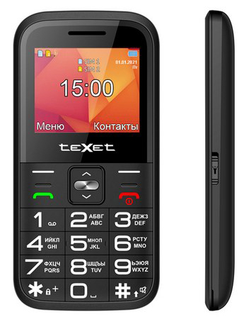 Мобильный телефон Texet TM-B418 черный