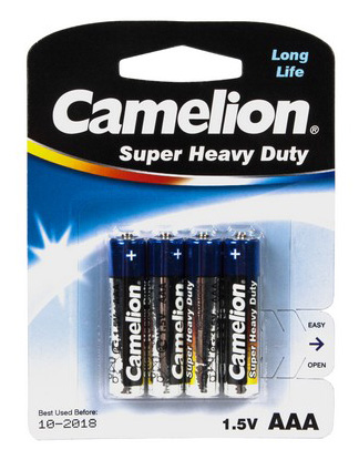 Батарейка CAMELION R03P-BP4B