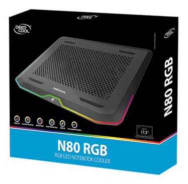 Подставка для ноутбука Deepcool N80 RGB DP-N222-N80RGB Чёрный