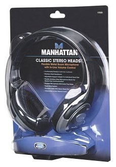Гарнитура Manhattan Classic Stereo Headset Чёрный