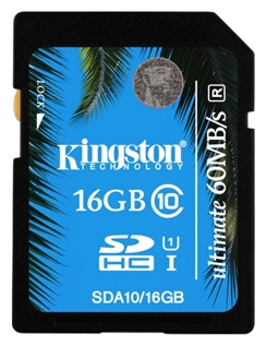 Карта памяти SD Kingson 16GB SDA10/16GB