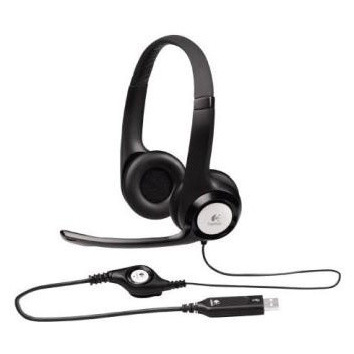Наушники Logitech HEADSET H390 черный