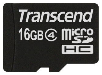 Карта памяти MicroSD Transcend 16GB TS16GUSDC4