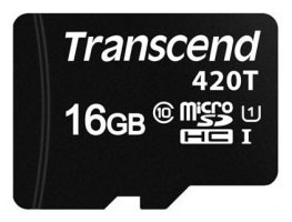 Карта памяти MicroSD 16GB Transcend TS16GUSD420T