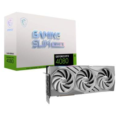 Видеокарта 16GB MSI RTX 4080 GAMING SLIM WHITE