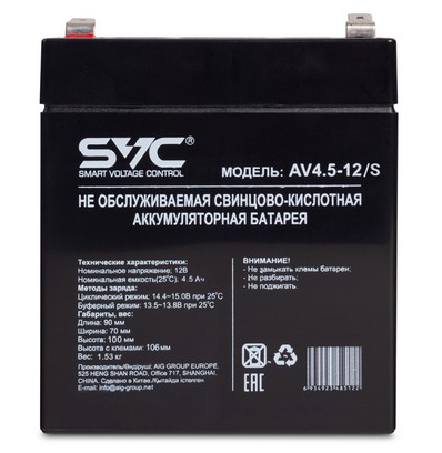 Батарея для UPS SVC AV4.5-12/S