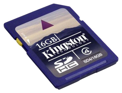 Карта памяти SD 16GB Kingston SD4/16GB