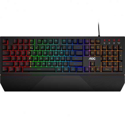Игровая Клавиатура AOC GK200, 104 клавиш, RGB SHOW, кабель 1,8м, USB2.0 GK200D32R Игровая Клавиатура AOC GK200, 104 клавиш, RGB SHOW, кабель 1,8м, USB2.0 GK200D32R